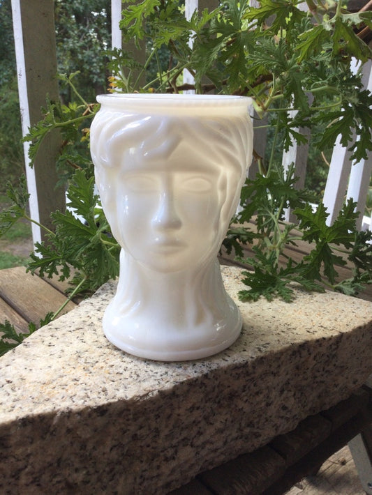 Vtg Milk Glass Vase