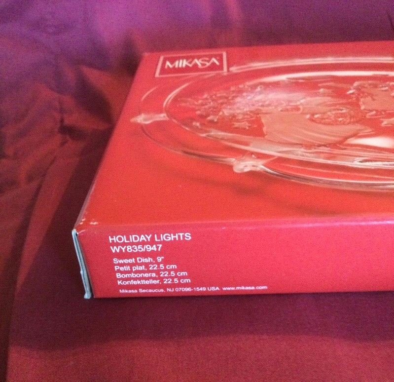 Mikasa Holiday Lights Dish/Small Platter