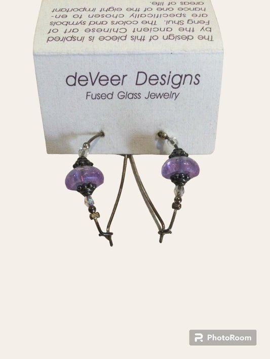 deVeer Designs Fused Glass Earrings
