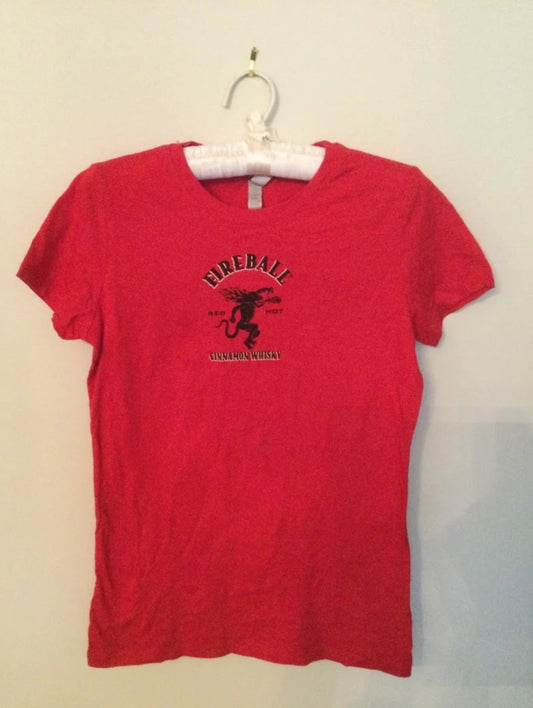 Next Level Fireball Whiskey Tee Women’s Sz L