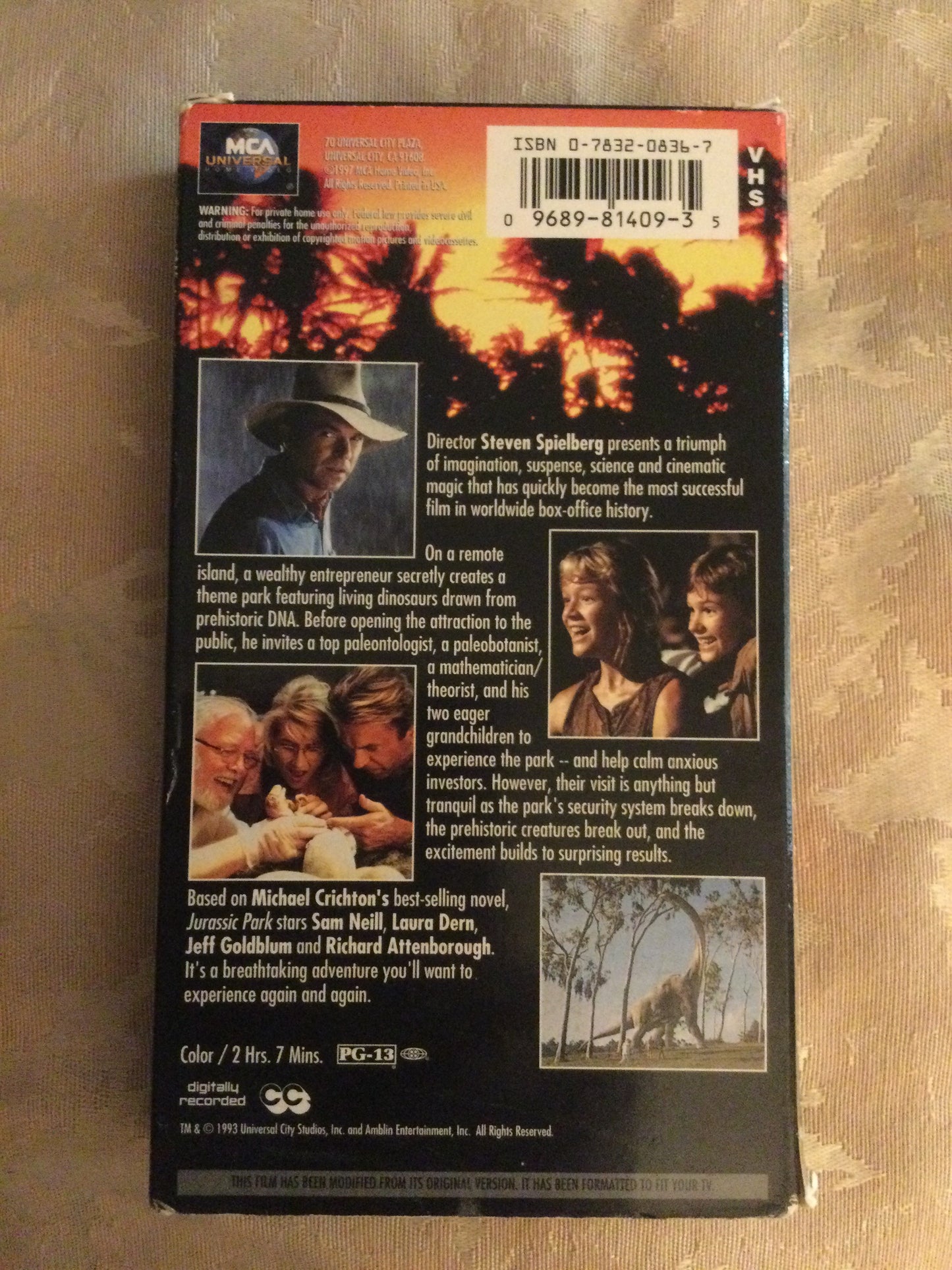 VHS Jurassic Park 1993