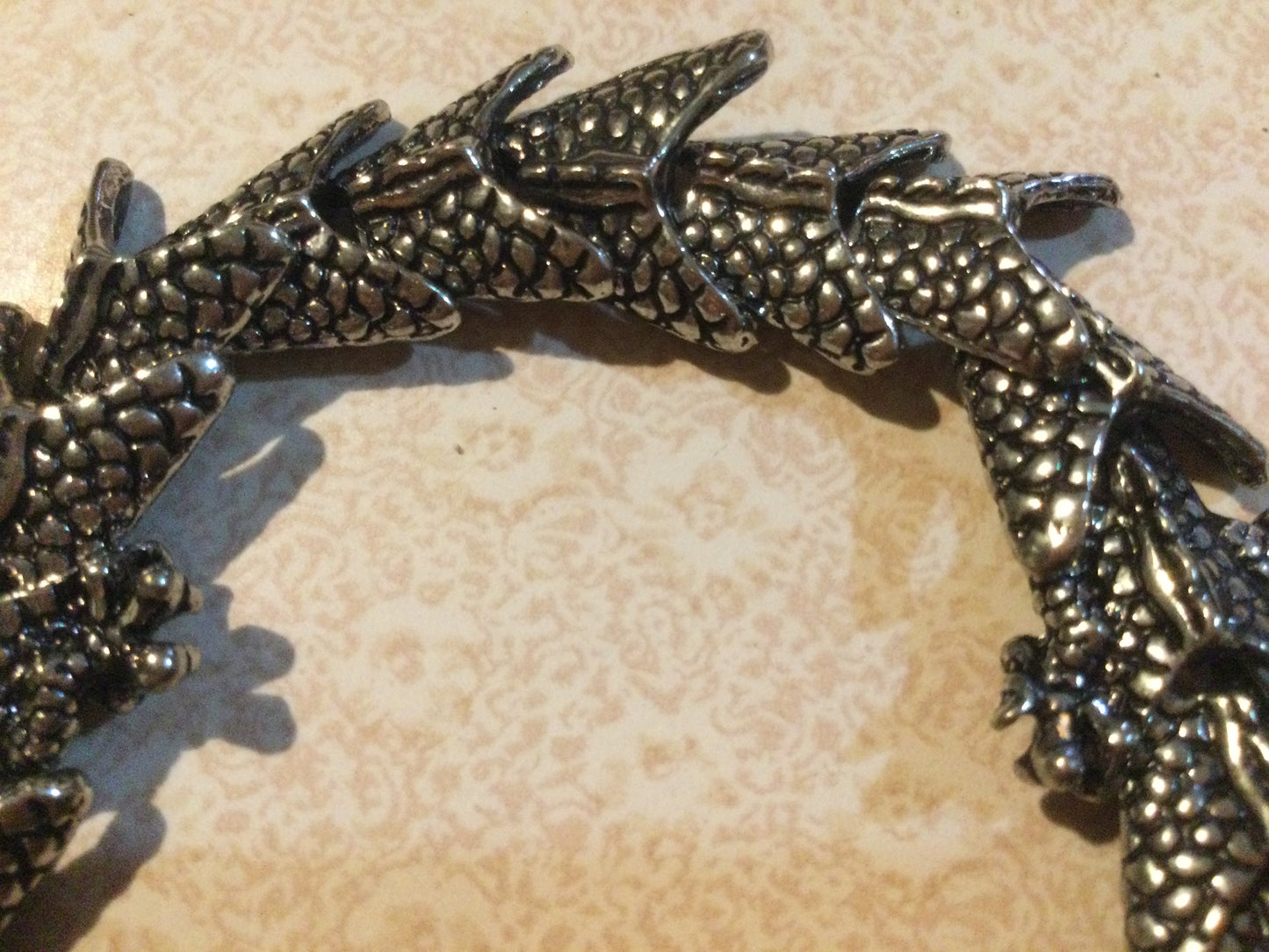 Vtg Silvertone Dragon Bracelet