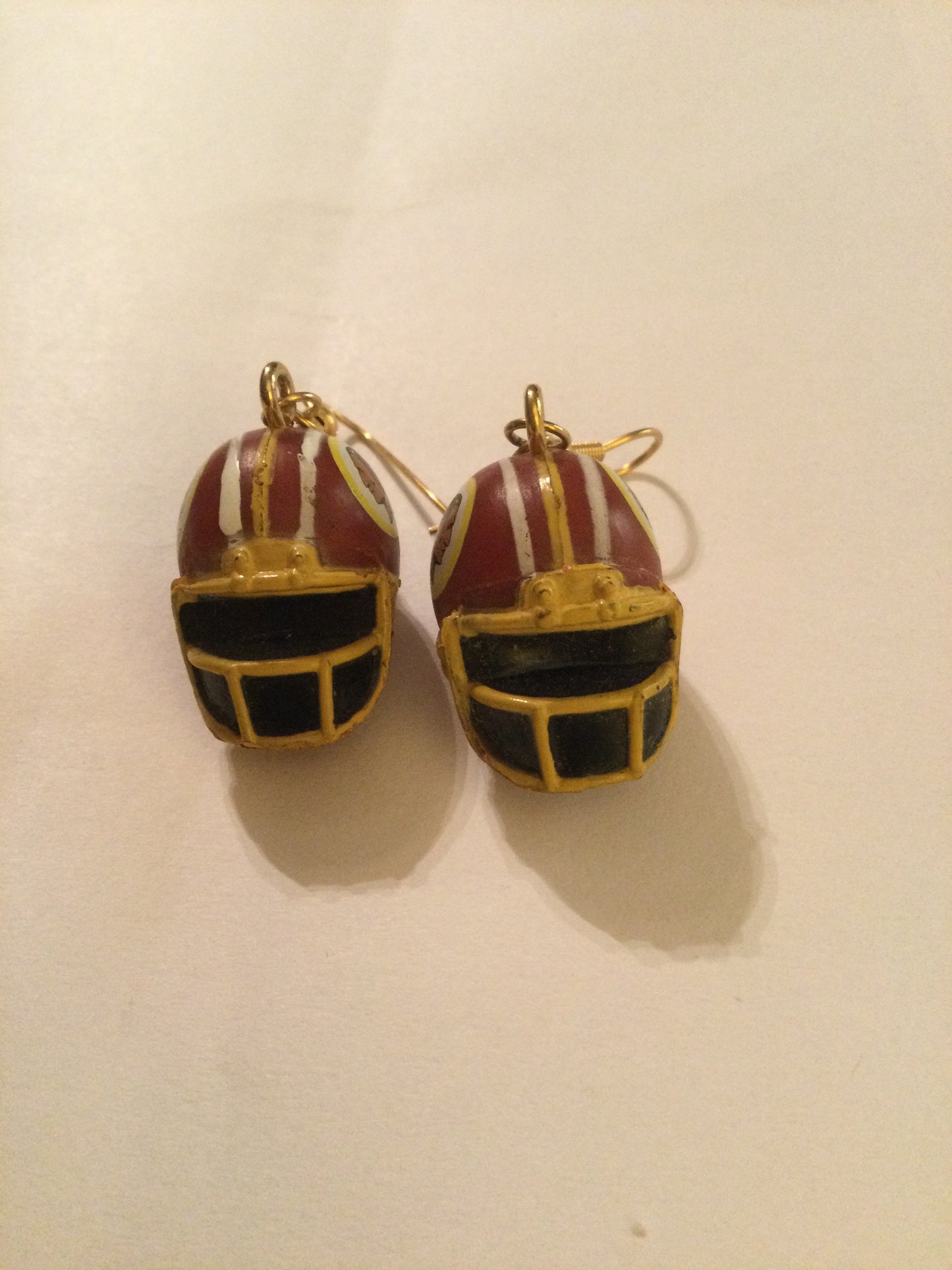 Vtg Washington Redskins Dangle Earrings