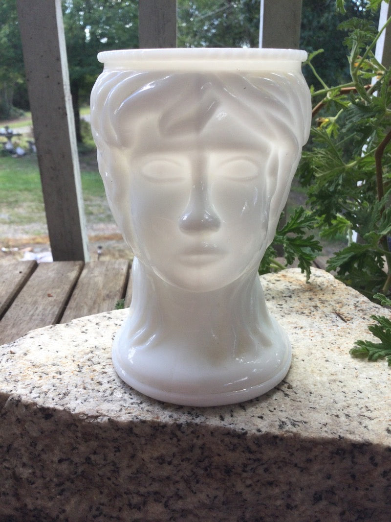 Vtg Milk Glass Vase