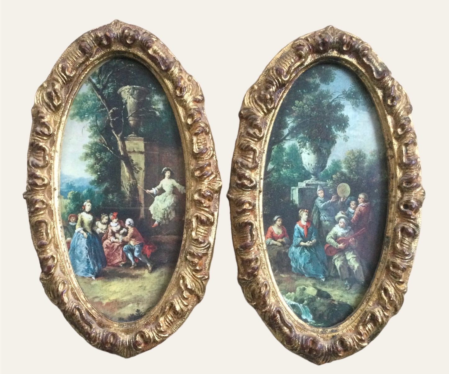 (H#) Set of 2 Vintage Florentia Framed Pictures