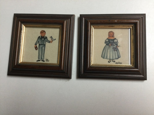 (H#) Set of Two Jean Henry Theorum Paintings