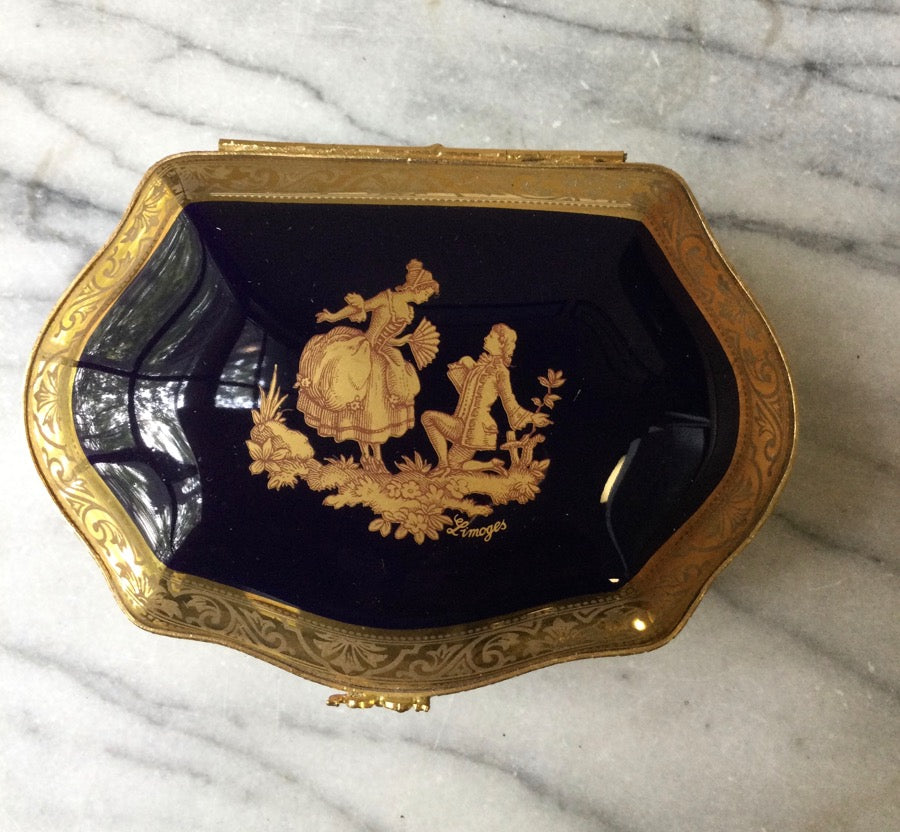(C#)Imperial Limoges Jewelry Box