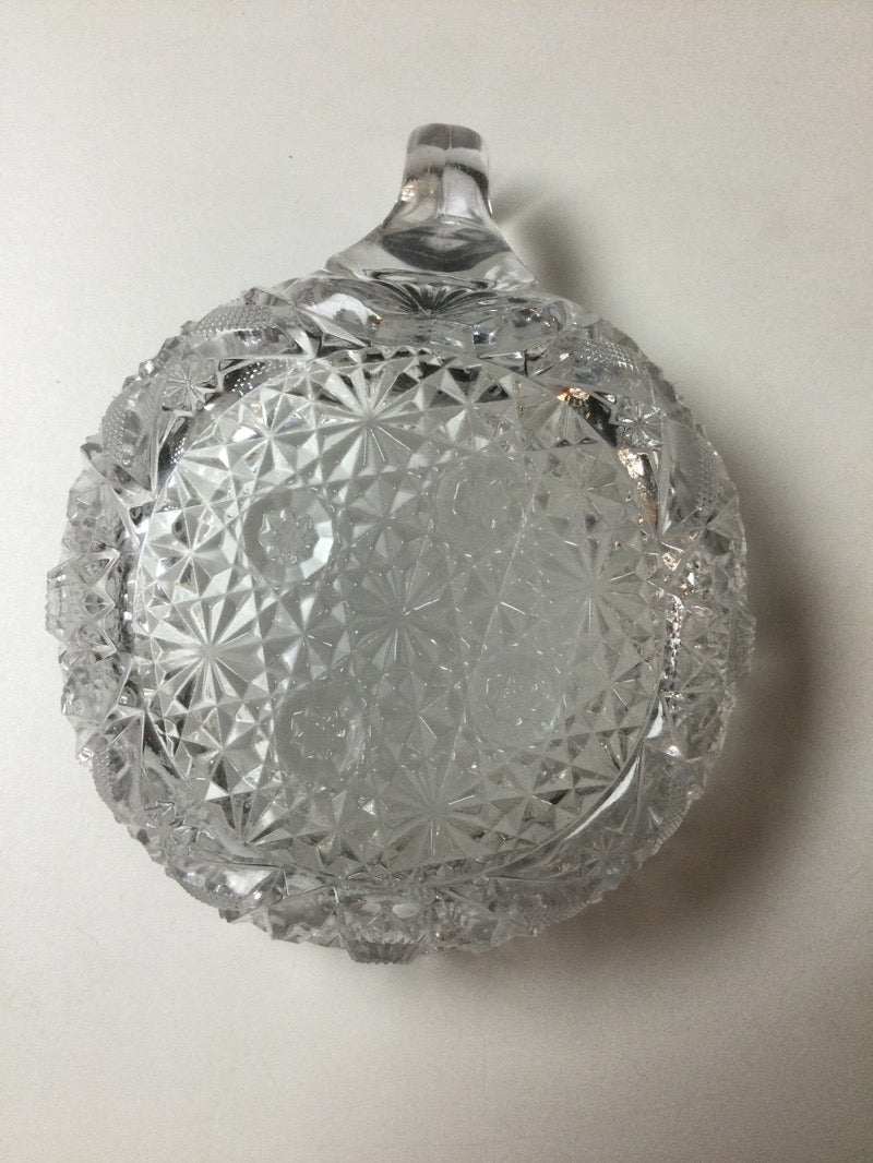 Cut Crystal Dish Vtg