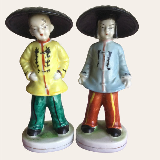 (BC#) Set of Two Figurines Occupied Japan